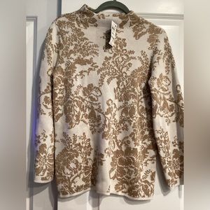 JM Collection Mock Holiday Romance Sweater size Small